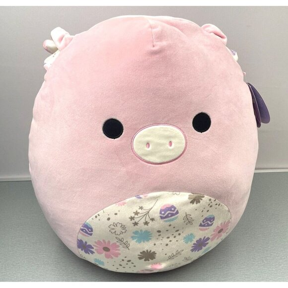 Squishmallows 16" Peter Pink Pig With Easter Print Belly Large Plush - Picture 11 of 12